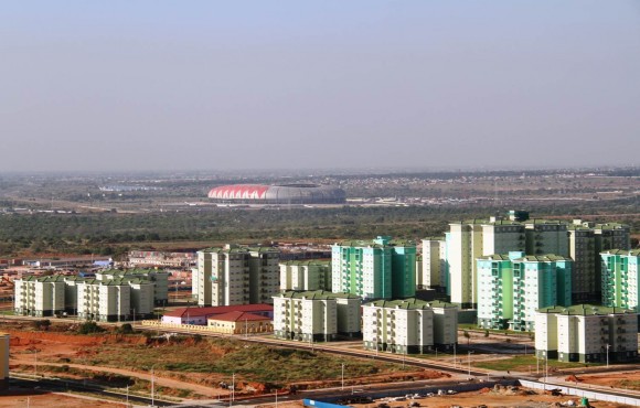 Partial View of Kilamba and its stadium